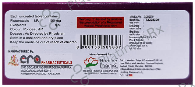 Fluconaz 100mg Tablet 4s