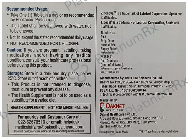 Densical Z Lipo Tablet