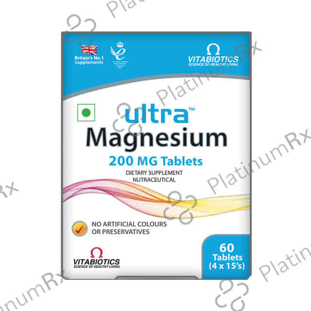 Ultra Magnesium 200mg Tablet 15s