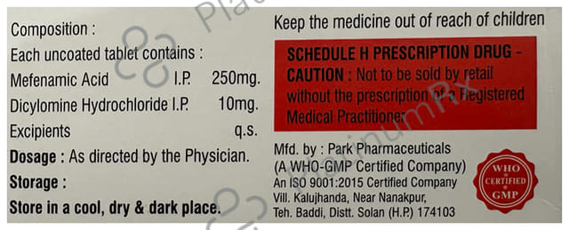 Spascox 10/250mg MF Tablet 10s