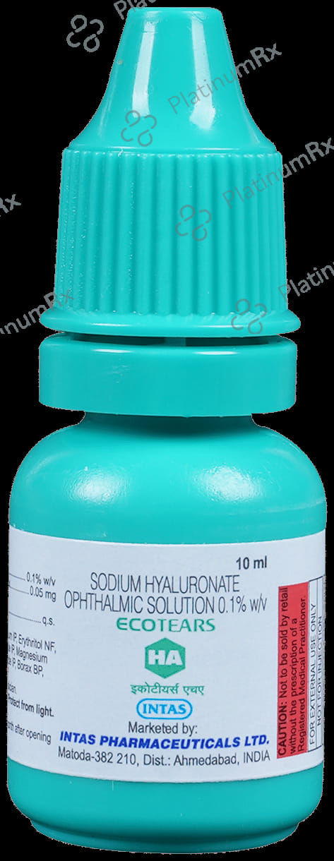 Ecotears HA 0.1% Ophthalmic Solution 10ml