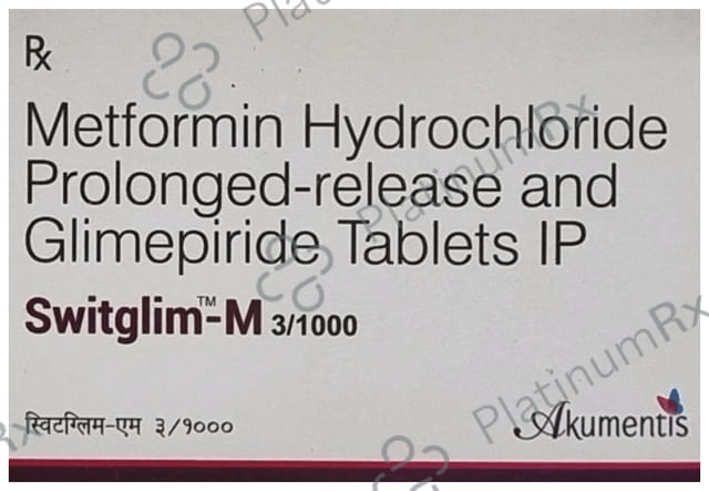 Switglim M 3mg/1000mg Tablet