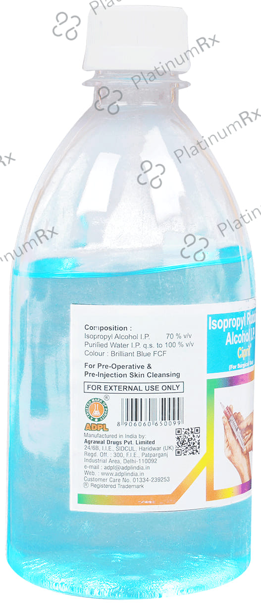 Ciprit Isopropyl Rubbing Alcohol Liquid 400ml