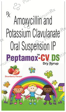 Peptamox-CV DS Dry Syrup Strawberry