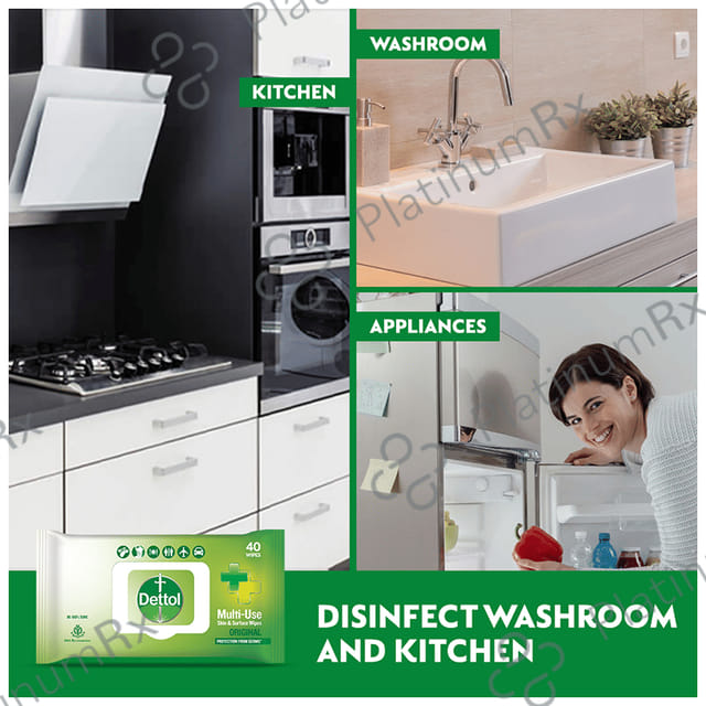 Dettol Original Multi Use Skin & Surface Wipes 40s