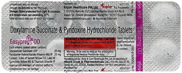 Easypreg OD 20/20mg Tablet 10s