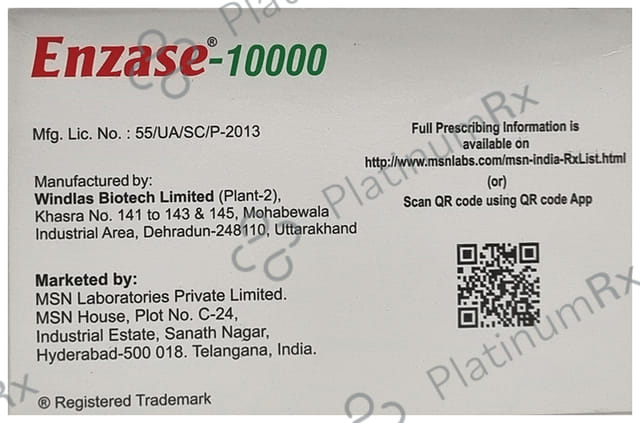 Enzase 10000 USP Tablet 10s
