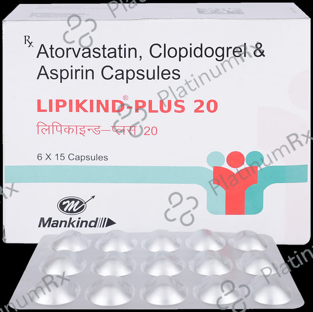 Lipikind Plus 20/75/75mg Capsule 15s