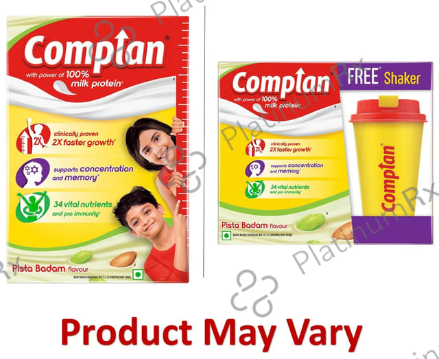 Complan 100% Milk Protein for Concentration, Memory & Growth - Flavour Pista Badam Refill