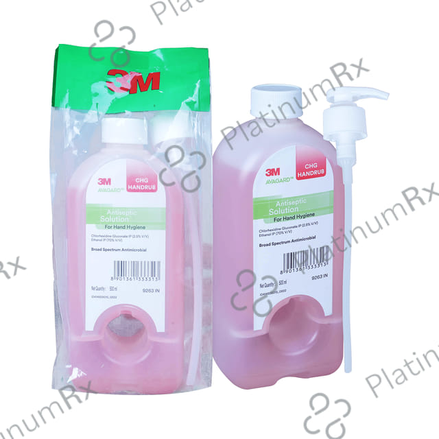 3M Avagard CHG Handrub Hand Sanitizer Antiseptic Solution 500 Sanitizer