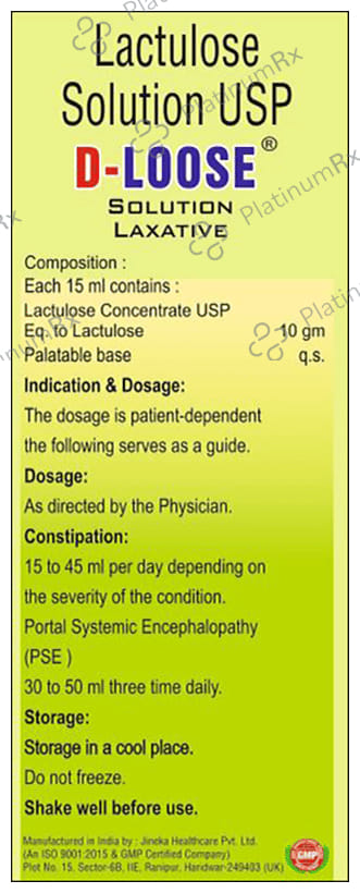 D Loose Lemon Flavour Oral Solution 100ml