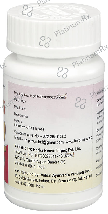 Herba Neuva Ginger 25 Chewable Tablet Khatta Meetha Sugar Free