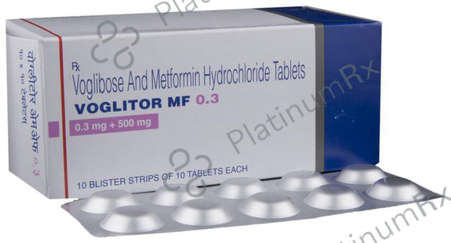 Voglitor MF 0.3 500/0.3mg Tablet 10s