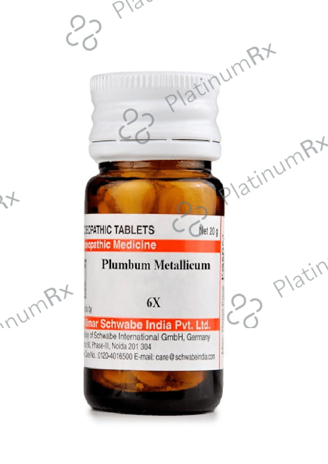 Dr Willmar Schwabe India Plumbum Metallicum Trituration Tablet 6X
