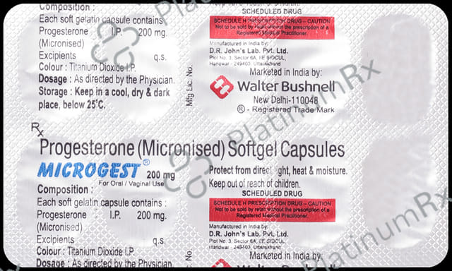 Microgest 200mg Softgel Capsule 10s