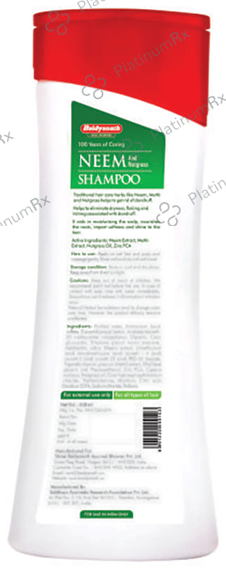 Baidyanath (Nagpur) Neem and Nutgrass for Dandruff Control Shampoo