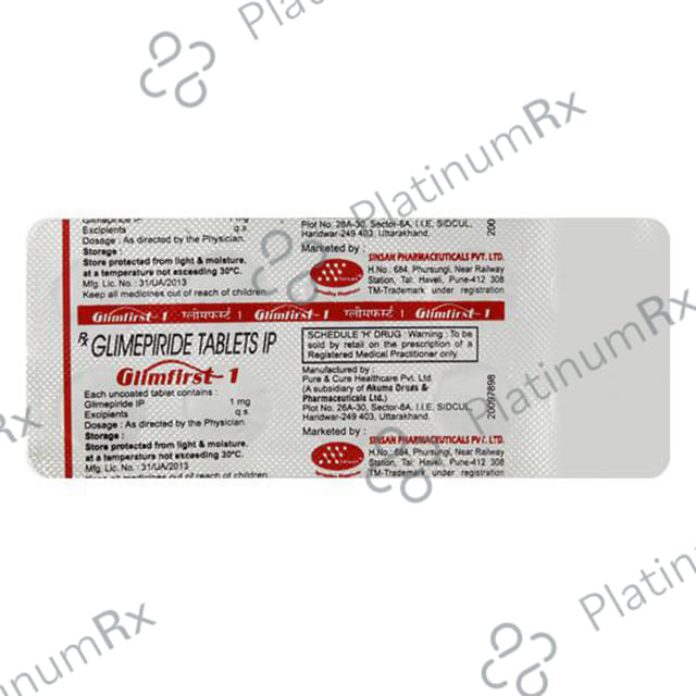 Glimfirst 1mg Tablet 10s