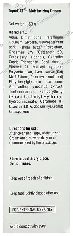 Aqua Oat Moisturizing Cream 50gm