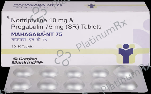 Mahagaba NT 75mg/10mg Tablet 10s