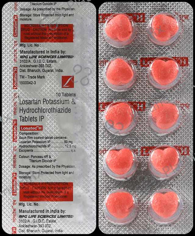 Losatec H 12.5/50mg Tablet 10s