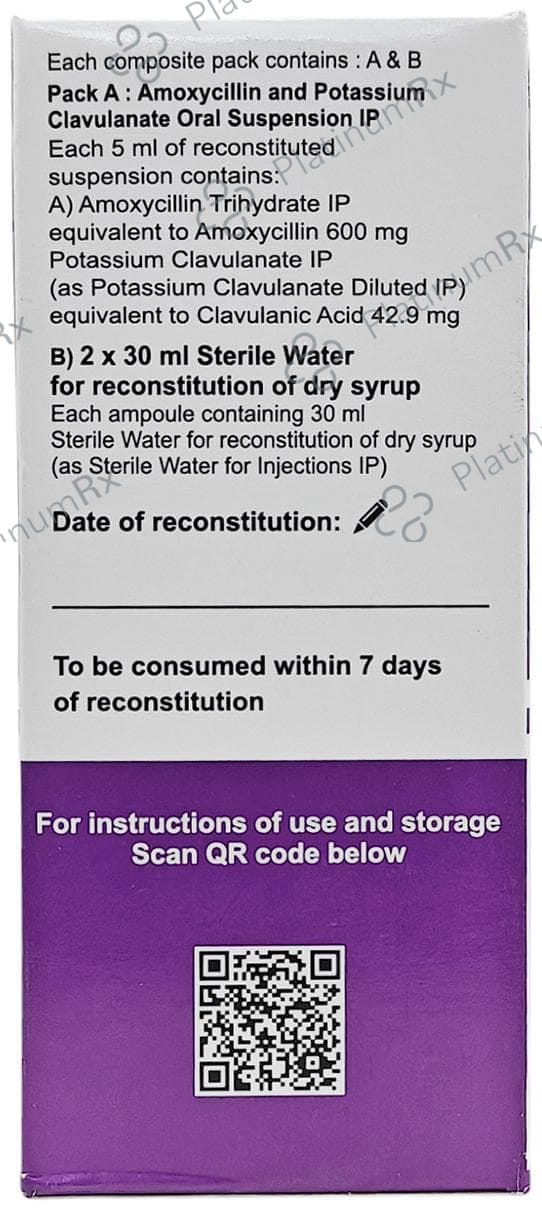Bactoclav ES 600/62.9mg Dry Syrup 60ml