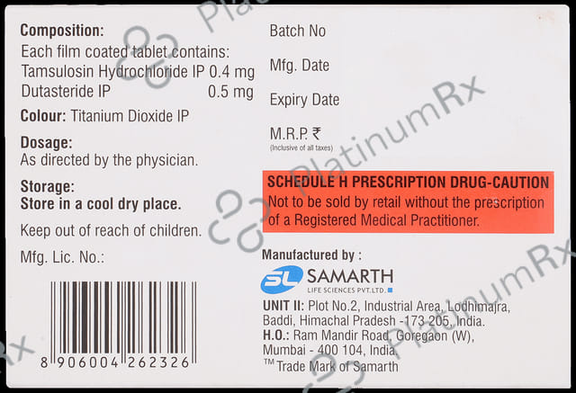 Dutalosin 0.5/0.4mg Tablet MR 15s