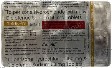 Toldiv D 50/150mg Tablet 10s