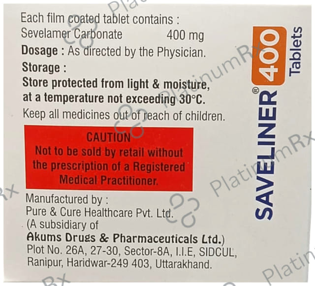 Saveliner 400mg Tablet 10s