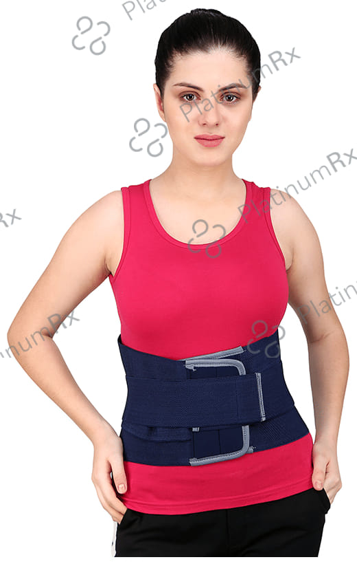 Longlife Contured Lumbar Support Belt Medium Blue