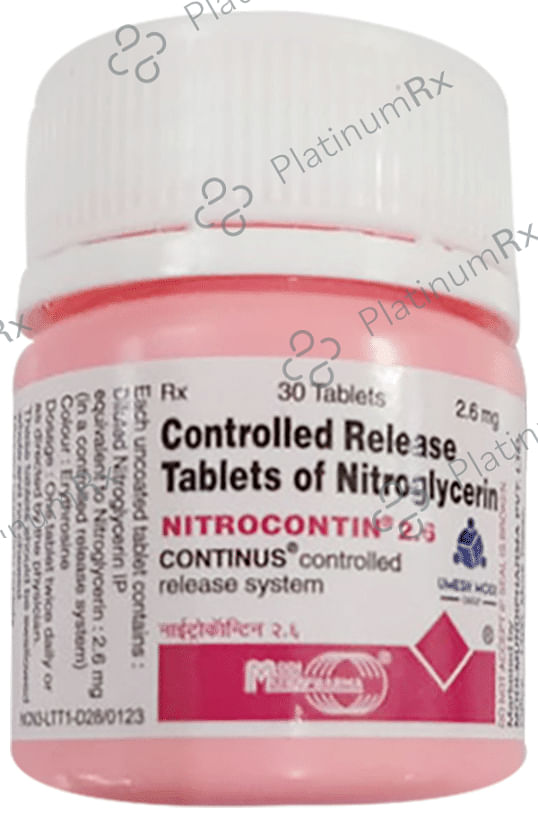 Nitrocontin 2.6mg CR Tablet 30s