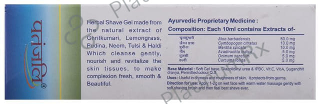 Patanjali Ayurveda Herbal Antiseptic Shave Gel