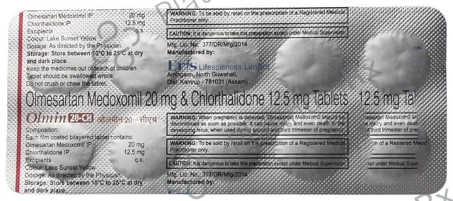 Olmin 12.5/20mg CH Tablet 15s