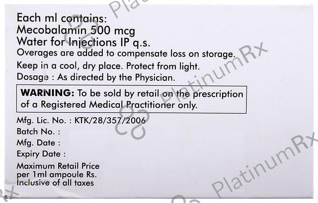 Meconerv 500mcg Injection 1ml
