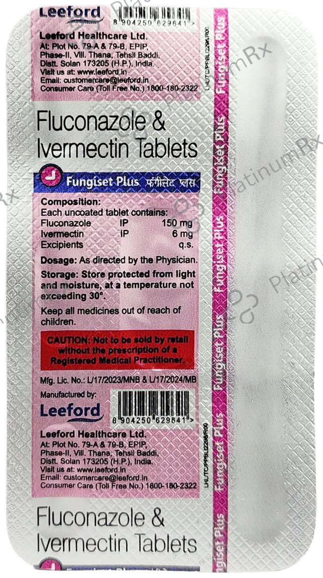 Fungiset Plus 150mg/6mg Tablet