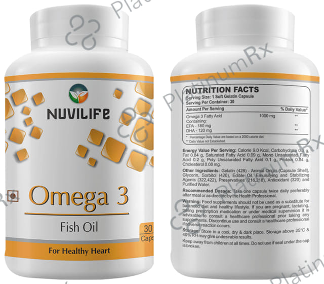 Nuvilife Omega 3 Fish Oil Capsule 30s
