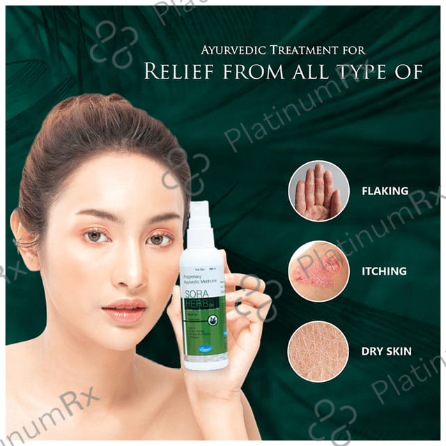 Leeford Sora Herb Ayurvedic Oil for Skin Itching & Peeling