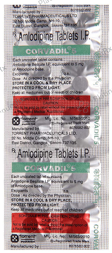 Corvadil 5mg Tablet 10s