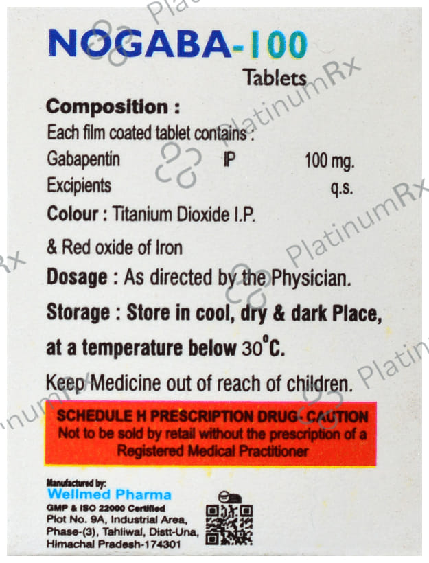 Nogaba 100mg Tablet 10s