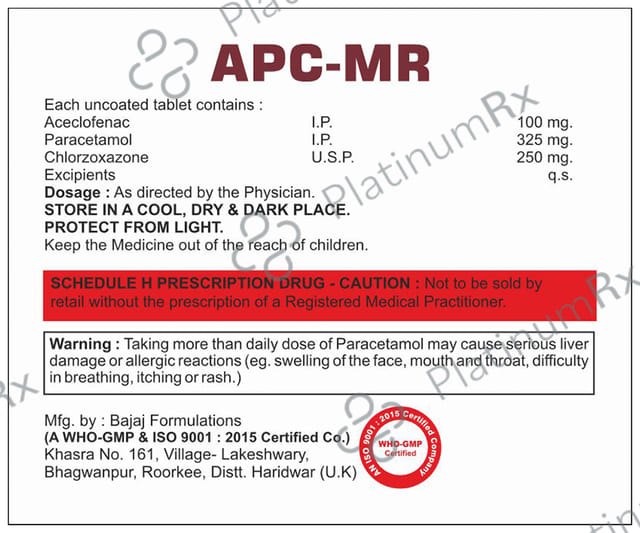 Apc MR 100/500/500mg Tablet 10s