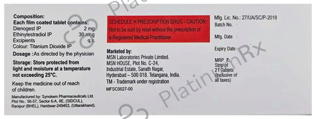 Dienoplus 2/30mg Tablet 21s