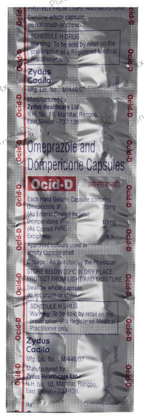 Ocid D 10/20mg Capsule 10s