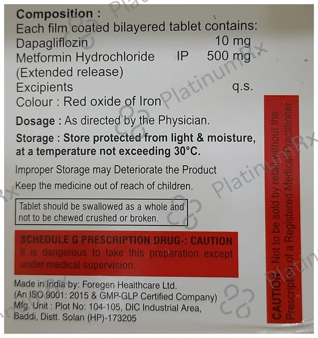 Dapagrip-M Tablet ER