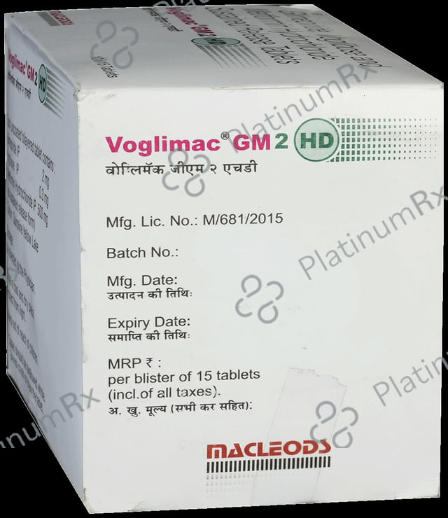 Voglimac GM 2 HD 2/500/0.3mg Tablet SR 15s