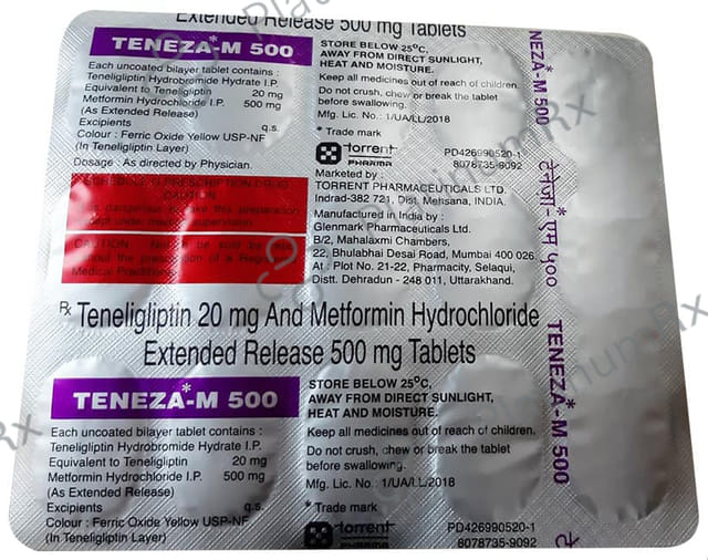 Teneza M 500/20mg Tablet ER 15s