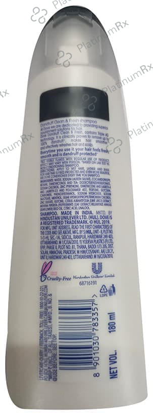 Dove Anti Dandruff Solutions Shampoo Clean & Fresh