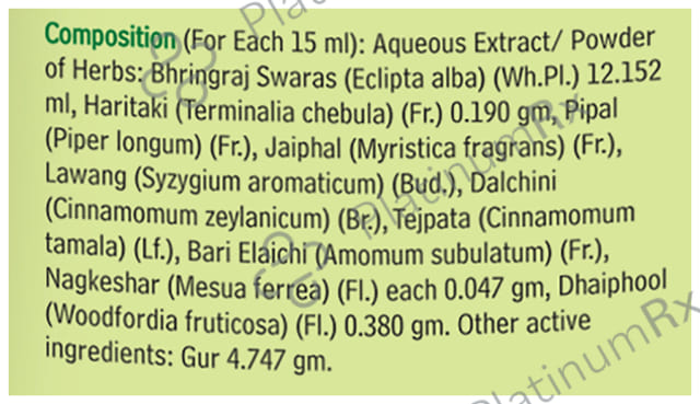 Baidyanath Bhringrajasava - Manages Hair Fall & Greying of Hair