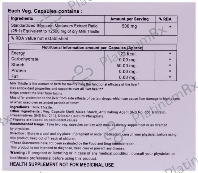 Virgo Healthcare Hepawerg Veg Capsule 10s