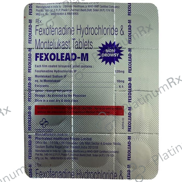 Fexolead M 120/10mg Tablet 10s