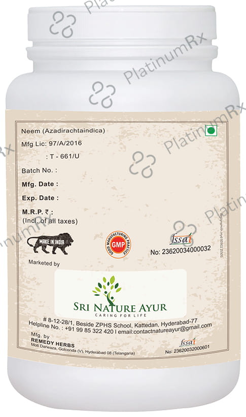 Sri Nature Ayur Neem Powder 1000 gm