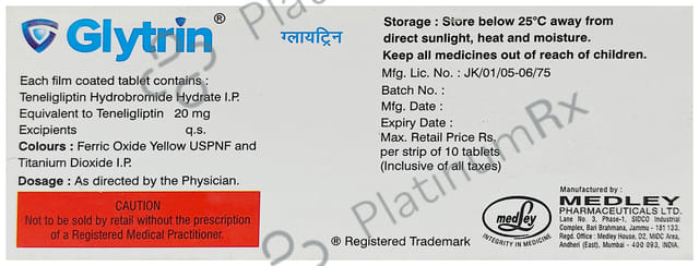Glytrin 20mg Tablet 10s